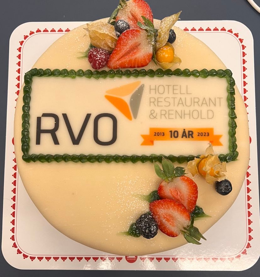 10-årsjubileumskake - RVO HRR 10 år